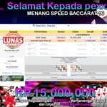 BUKTI JACKPOT SPEED BACCARAT 16 TERPERCAYA DI INDONESIA TGL 27-07-2024