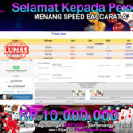 BUKTI JACKPOT SPEED BACCARAT A TERPERCAYA DI INDONESIA TGL 05-08-2024